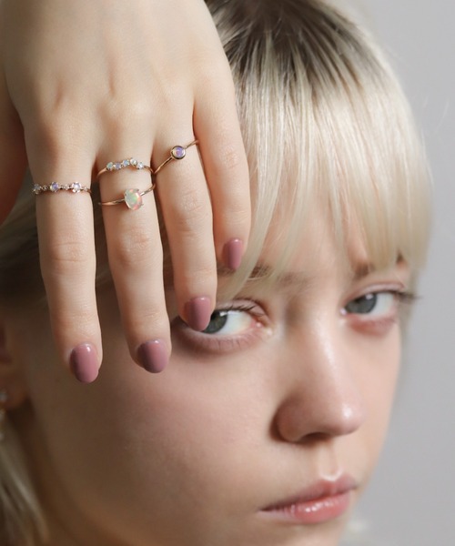 cui-cui（キュイキュイ） 指輪 リング オパール リング | K10YG