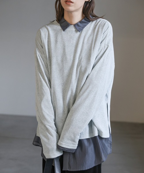 select MOCA（セレクトモカ） 長袖カットソー FREE サックスブルー