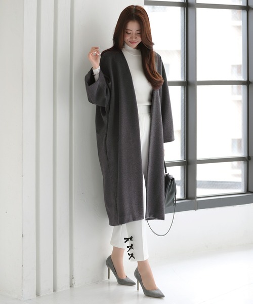 「MERAKI」 コート M ベージュ レディース_画像2