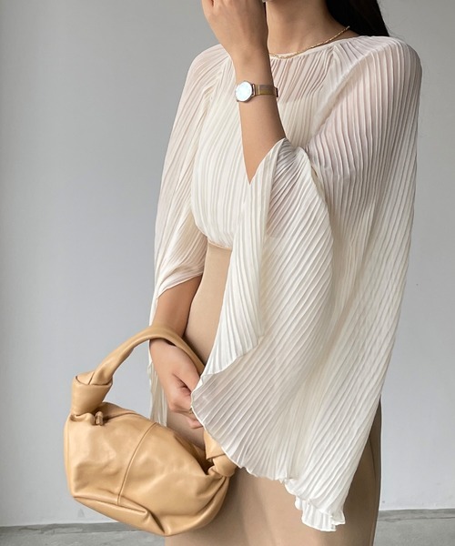 「Louere」 長袖ブラウス SMALL アイボリー レディース_画像2