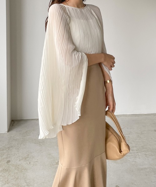 「Louere」 長袖ブラウス SMALL アイボリー レディース_画像6