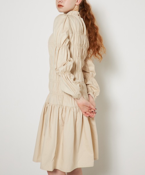 「RUBY AND YOU」 長袖ワンピース FREE ベージュ レディース_画像2