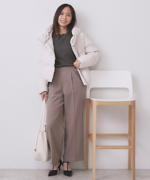 index（インデックス） ニット セーター ラメスカラップビジュー