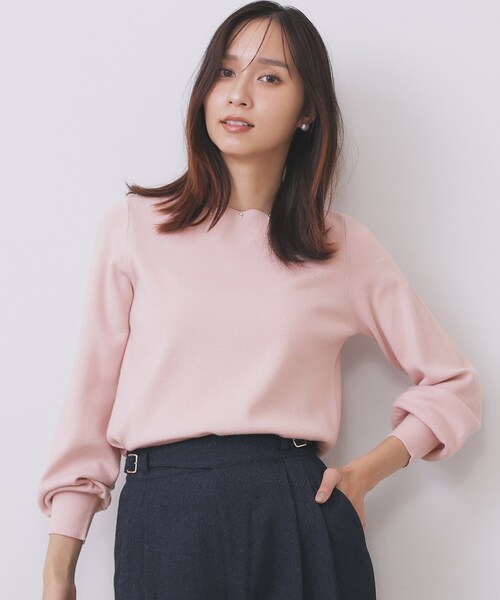 index（インデックス） ニット セーター ラメスカラップビジュー