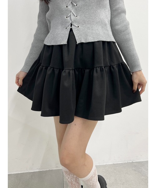 スカート 起毛ティアードミニスカート : ZOZOTOWN Yahoo!店 - 通販