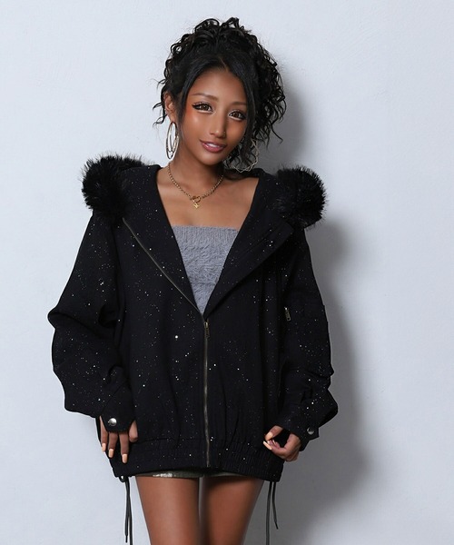 archivio A214115 レディースブルゾン　ブラック BLACK QUEEN（ブラッククイーン） ブルゾン アウター 「BLACKQUEEN