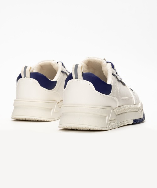 「SVEC」 ローカットスニーカー 40 ホワイト×グリーン レディース_画像4