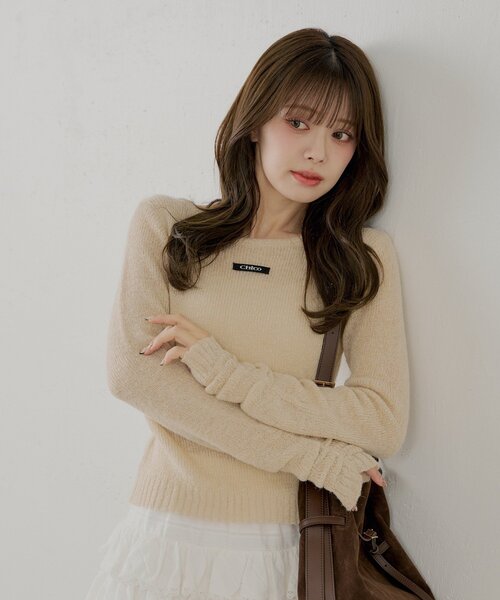 Chico（チコ） ニット セーター ラメシアーコンパクトニット