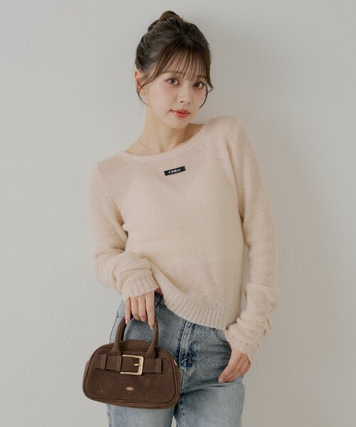 Chico（チコ） ニット セーター ラメシアーコンパクトニット