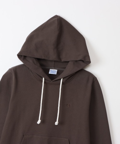 スピックアンドスパン　チャンピオン　パーカー　新品未使用品　ダークブラウン　L Champion（チャンピオン） プルオーバーパーカー LARGE ダークブラウン