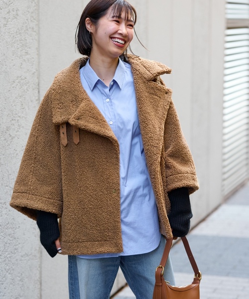 FRAMeWORK（フレームワーク） ポンチョ FREE キャメル レディース