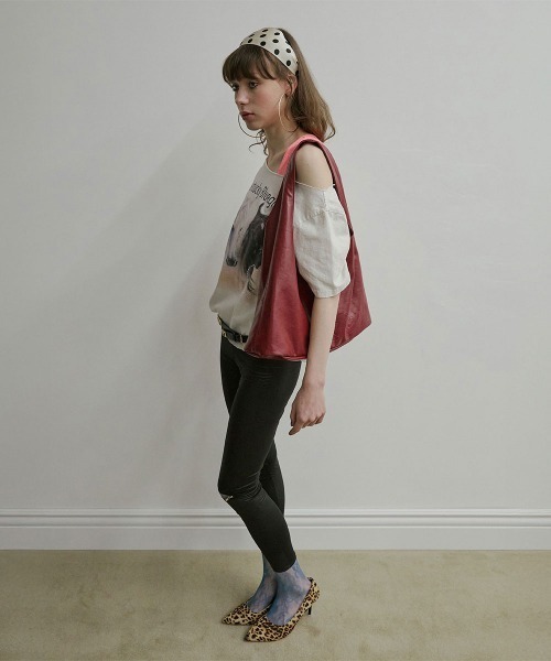 美品SCULPTOR スカルプター　キャラクター柄 ショルダーバッグ y2k SCULPTOR（スカルプター） ショルダーバッグ バッグ Washed Denim