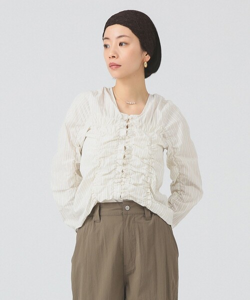 Ray BEAMS ブラウス Ray Beams（レイビームス）ブラウス 黒 サイズ:-(XS位) レディース