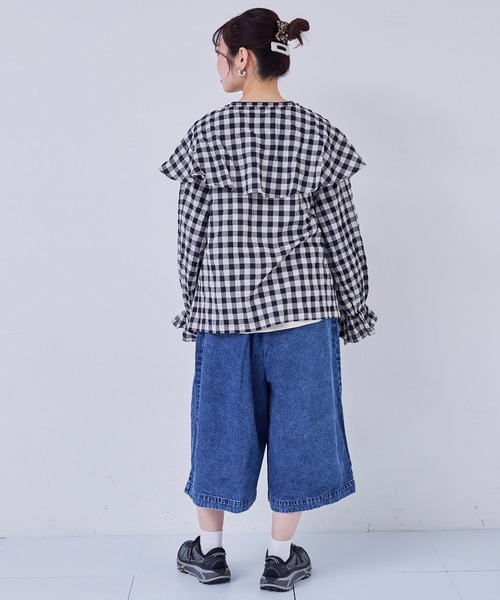 MARKEY'S（マーキーズ） パンツ デニムオーバーサイズタックキュロット