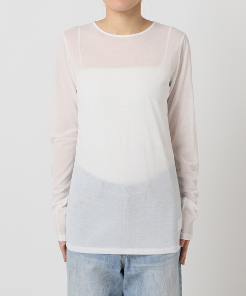 Plage CO/NY Sheer ロンT  新品未使用 plage（プラージュ） tシャツ 「追加」CO NY Sheer ロンT レディース