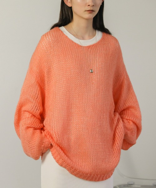 「select MOCA」 長袖ニット FREE ブラック レディース_画像5