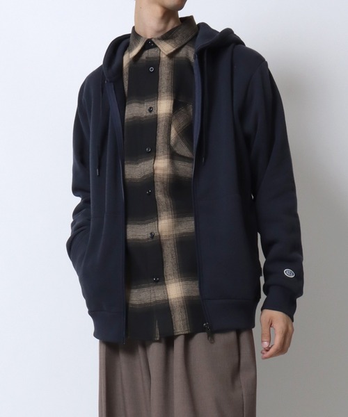 「DISCUS」 ジップアップパーカー L ネイビー メンズ_画像2