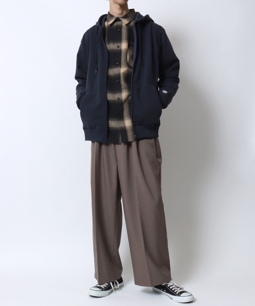 「DISCUS」 ジップアップパーカー L ネイビー メンズ_画像3