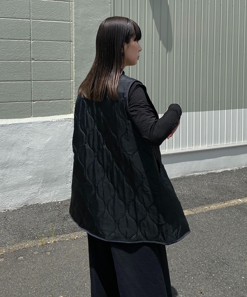 「y/m by RIKA」 ベスト FREE カーキ レディース_画像2