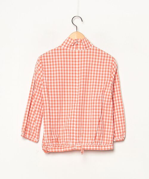 「CORTES WORKS」 チェック柄長袖ブラウス 40 オレンジ レディース_画像2