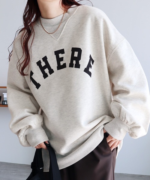 「reca」 スウェットカットソー FREE グレイッシュベージュ レディース_画像2