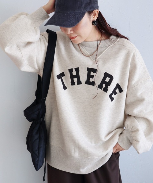 「reca」 スウェットカットソー FREE グレイッシュベージュ レディース_画像4