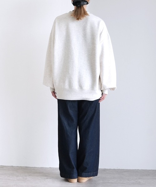 「reca」 スウェットカットソー FREE グレイッシュベージュ レディース_画像6