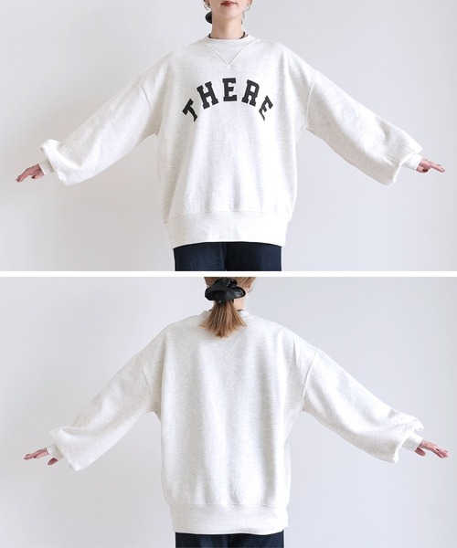 「reca」 スウェットカットソー FREE グレイッシュベージュ レディース_画像7