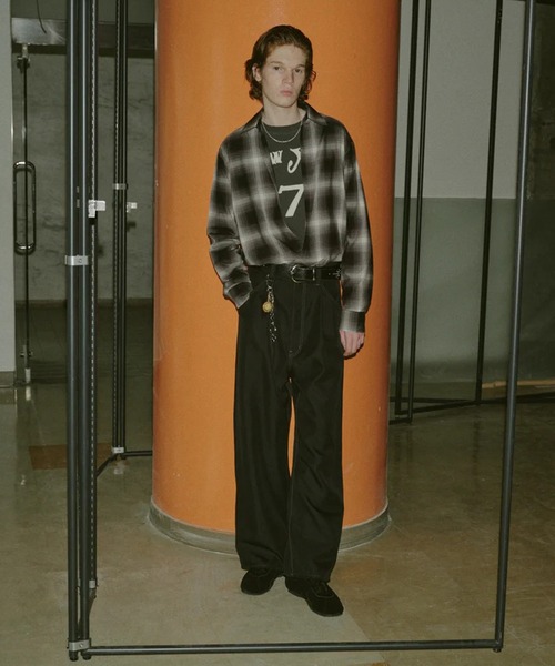 スラックス 「Jieda/ジエダ」WIDE ONE TUCK STRAIGHT PANTS メンズの画像