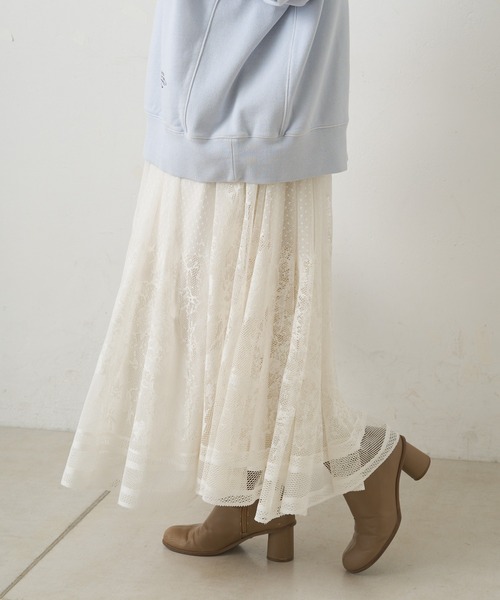 pual ce cin ロング スカート 成形レーススカート : ZOZOTOWN Yahoo!店