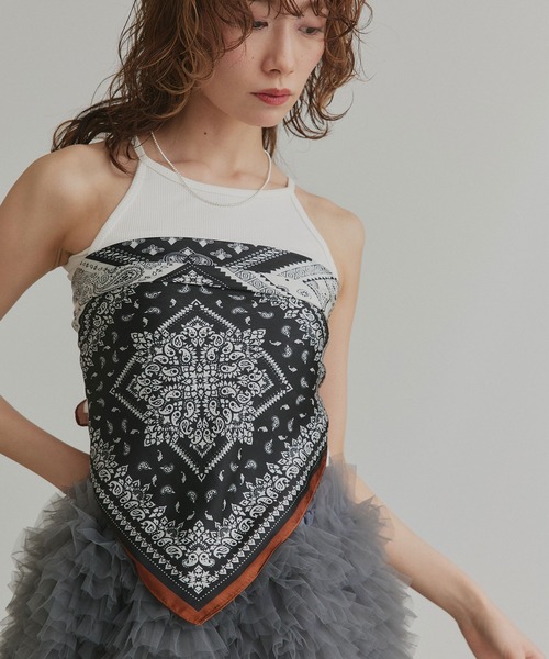 ad thie（アドティエ） スカーフ バンダナ シルクタッチ アソート