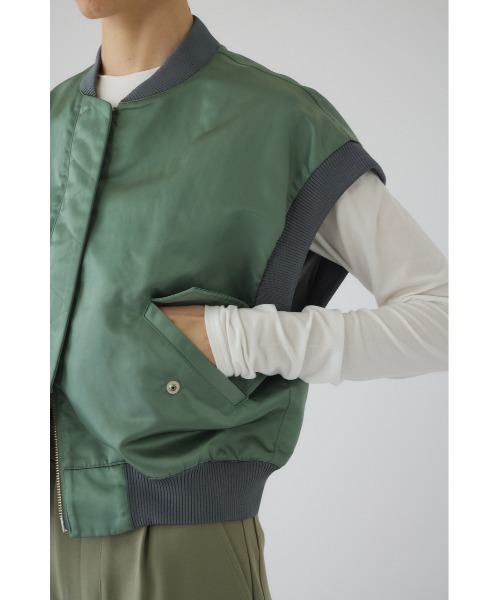RIM.ARK ベスト ジレ Short MA-1 vest ショート エムエーワン ベスト