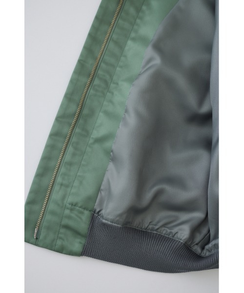 RIM.ARK オリーブグリーン ベスト・ジレ RIM.ARK ベスト ジレ Short MA-1 vest ショート エムエーワン ベスト
