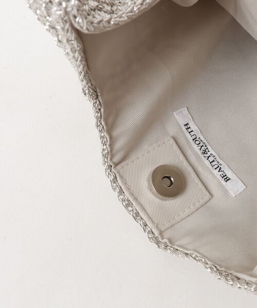 「BEAUTY&YOUTH UNITED ARROWS」 かごバッグ FREE シルバー レディース_画像4
