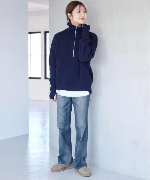 「Healthy denim」 ブーツカットデニムパンツ 23cm ブルー レディース_画像2