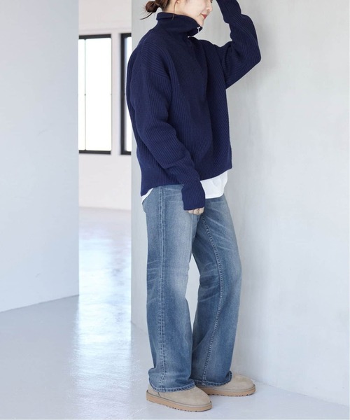 「Healthy denim」 ブーツカットデニムパンツ 23cm ブルー レディース_画像5