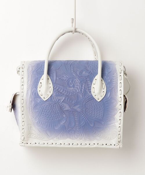 「CARVING TRIBES」 ハンドバッグ FREE パープル レディース_画像2