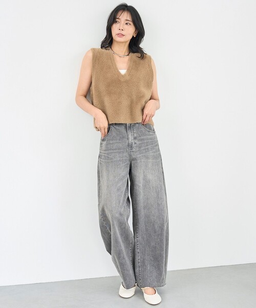 「UNFILO」 デニムパンツ LARGE ブルー レディース_画像6