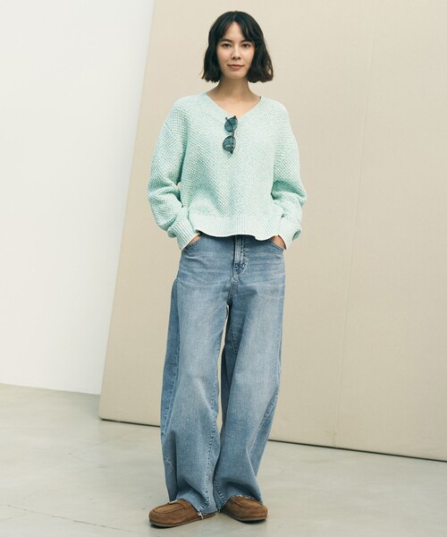 「UNFILO」 デニムパンツ LARGE ブルー レディース_画像8