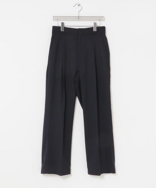 ワイドパンツ パンツ WASHABLE WOOL EASY TROUSER メンズの画像