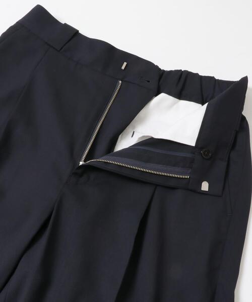 ワイドパンツ パンツ WASHABLE WOOL EASY TROUSER メンズの画像