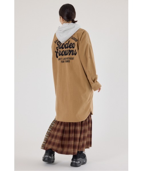 「RODEO CROWNS WIDE BOWL」 長袖ワンピース FREE ベージュ レディース_画像5