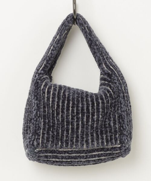 「NKNIT」 ストライプ柄ハンドバッグ - ネイビー レディース_画像2