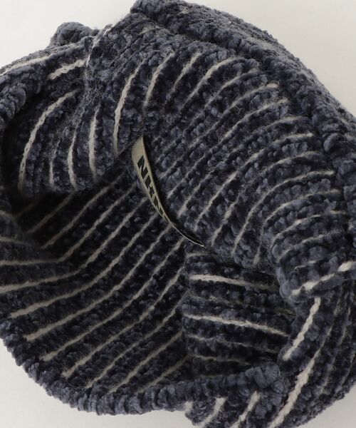 「NKNIT」 ストライプ柄ハンドバッグ - ネイビー レディース_画像4