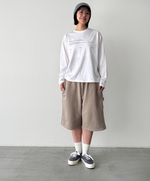 スウェットワークハーフパンツ CANAL JEAN（キャナルジーン） ワイドパンツ ハーフパンツ パンツ