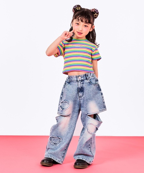 ANAP kids（アナップキッズ） tシャツ メタルシルバー エンジェルロゴ