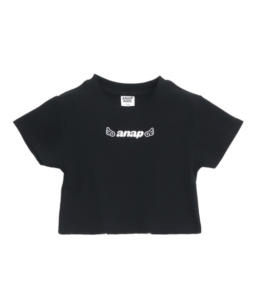 ANAP kids（アナップキッズ） tシャツ メタルシルバー エンジェルロゴ