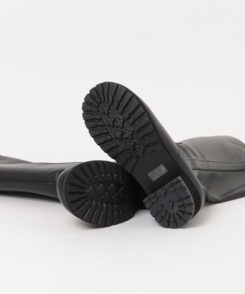 「la farfa SHOES」 ロングブーツ M ブラック レディース_画像3