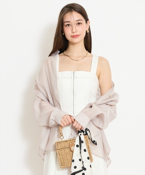 WILLSELECTION（ウィルセレクション） ブラウス シャツ エアリーシアー