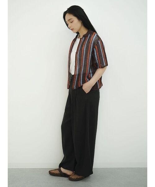パンツ 4tucks linen pants レディース
